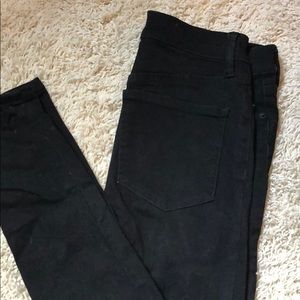 Free People | High-Rise Skinny Jeans | Black, 25